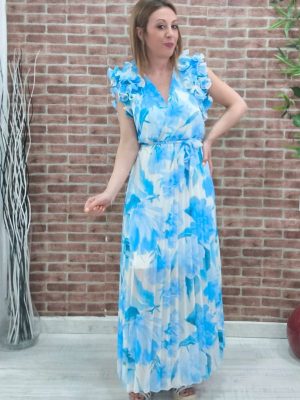 Vestido VOLANTES ESTAMPADO